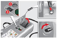 Controlo de pressão/Enchimento ocasional