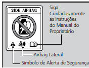 Etiqueta de Airbag Lateral