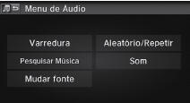 Menu de Áudio