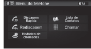 Tela do Menu do Telefone