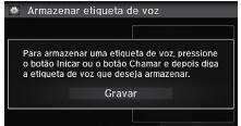 Registrando um Comando de Voz para uma Entrada de Discagem Rápida