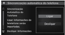 Sincronização Automática do Telefone