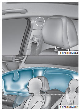 Airbag de cortina (se equipado)