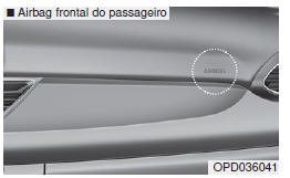 Airbags dianteiros do condutor e do passageiro (se equipado)