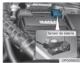 Desativação do sensor da bateria