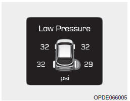 Baixa pressão (se equipado)
