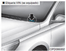 Número de identificação do veículo (VIN) 