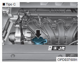 Verificar o nível do líquido de refrigeração