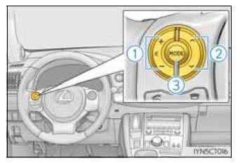 Utilização dos interruptores áudio no volante