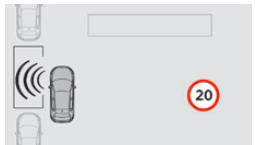 Ajuda às manobras de estacionamento longitudinal