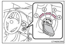 Alterar as posições do interruptor do motor