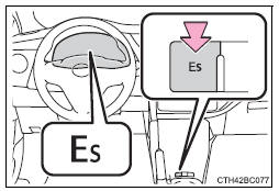 Selecionar o modo "Easy sports (Es) (apenas quando a alavanca de velocidades está em E)