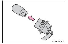 Luz do sinal de mudança de direção da frente