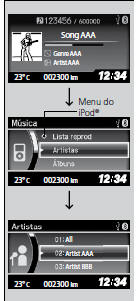 Como Selecionar um Arquivo do Menu do iPod