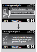 Adicionar um registro de voz a um número de discagem rápida armazenado