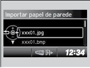 Importar Papéis de Parede de um Dispositivo USB
