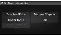 Menu de Áudio