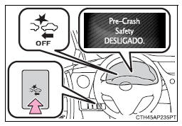 Ativar/desativar o sistema de segurança pré-colisão