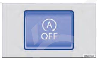 Fig. 123 Na parte inferior do console central: botão do sistema Start-Stop.